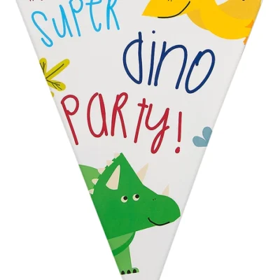 1 Dinosaurier Fähnchengirlande - Dinosaurs Party -Funidelia Verkaufsladen 1 dinosaurier fahnchengirlande dinosaurs party 2