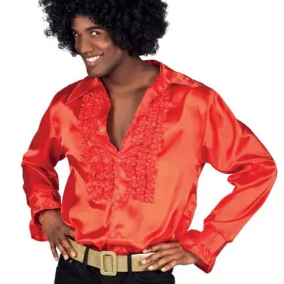 70er Hemd Rot