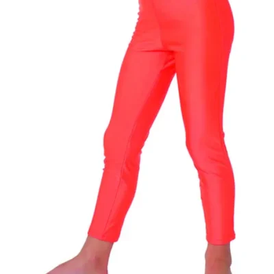 70er Jahre Disco Leggins Orange Für Mädchen