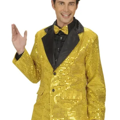 70er Pailletten Jacke Für Herren Gold -Funidelia Verkaufsladen 70er pailletten jacke fur herren gold 3