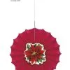 Deko-Fächer Aus Papier Mit Weihnachtsstern - Holly Poinsettia -Funidelia Verkaufsladen deko facher aus papier mit weihnachtsstern holly poinsettia