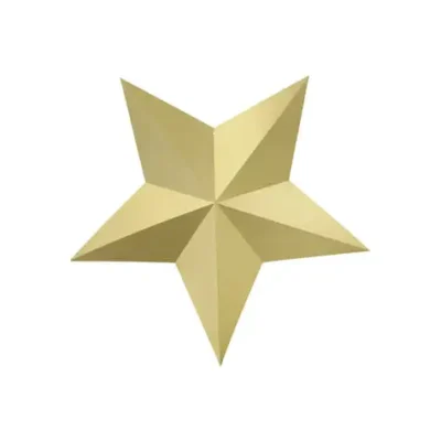 Deko Sterne Set 6-teilig Zum Aufhängen Verschiedene Größen Gold - Christmas -Funidelia Verkaufsladen deko sterne set 6 teilig zum aufhangen verschiedene groen gold christmas 2