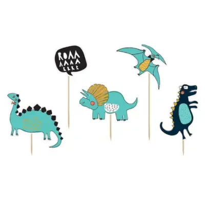 Dinosaurier Deko-Figuren Set 5-teilig - Dinosaur Party