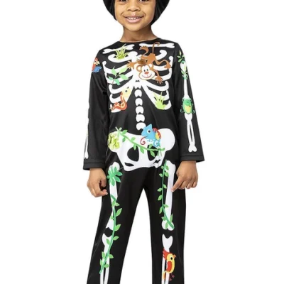 Dschungel-Skelett Kostüm Für Jungen