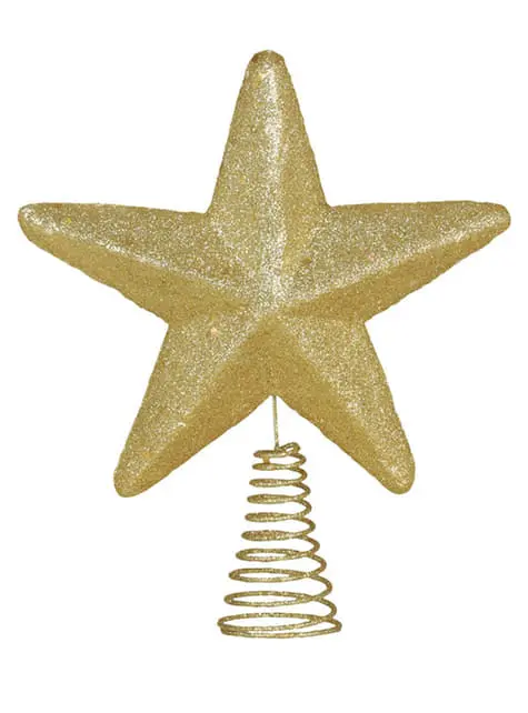 Glitzernder Weihnachtsstern Gold Zur Weihnachtsbaumdeko 3 Glitzernder Weihnachtsstern Gold Zur Weihnachtsbaumdeko