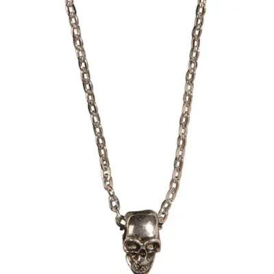 Kettenhalsband Mit Totenköpfen Golden