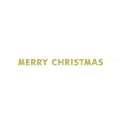 Merry Christmas Girlande Gold - Basic Christmas
