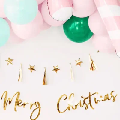 Merry Xmas Hänge-Deko Gold -Funidelia Verkaufsladen merry xmas hange deko gold 2