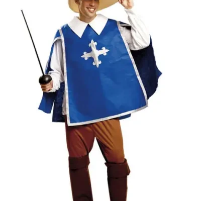Musketier Kostüm Blau Für Herren