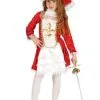 Musketier Kostüm Rot Für Mädchen