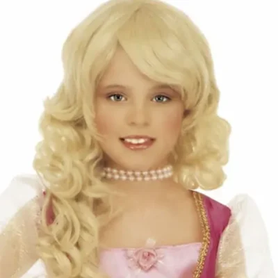 Perücke Glamourös Blond Für Mädchen