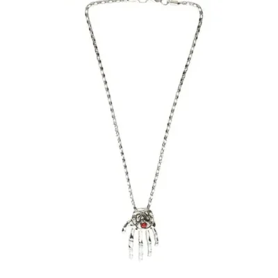 Skelett-Hand Halskette