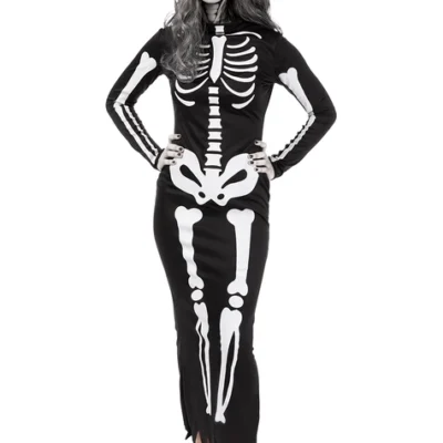 Skelett Kostüm Elegant Für Damen In Großer Größe