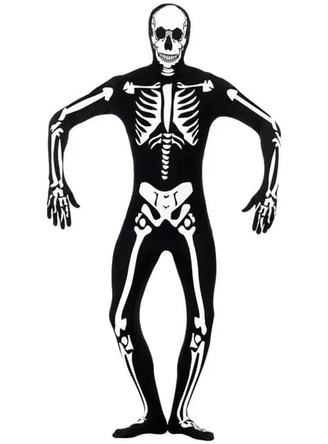 Ganzkörperanzug Skelett Mit Leuteffekt 3 Ganzkörperanzug Skelett Mit Leuteffekt