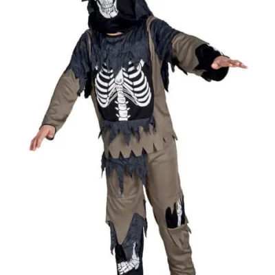 Skelett Mit Lumpen Kostüm Für Jungen