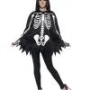 Skelett Poncho Für Erwachsene -Funidelia Verkaufsladen skelett poncho fur erwachsene