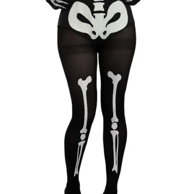 Skelett-Strumpfhose Für Damen