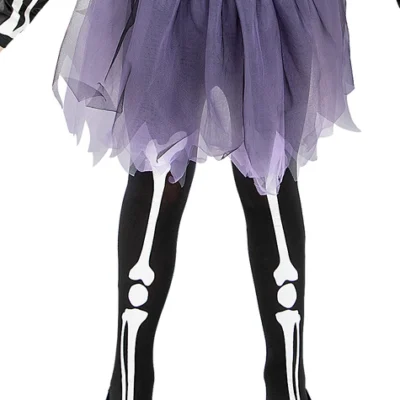 Skelett Strumpfhose Für Mädchen -Funidelia Verkaufsladen skelett strumpfhose fur madchen 2