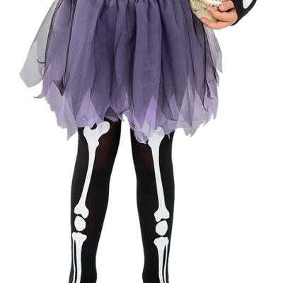 Skelett Strumpfhose Für Mädchen