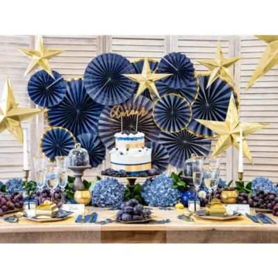 Stern Deko Zum Aufhängen Aus Papier Gold 70 Cm -Funidelia Verkaufsladen stern deko zum aufhangen aus papier gold 70 cm 4