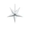 Stern Deko Zum Aufhängen Aus Papier Silber 45 Cm
