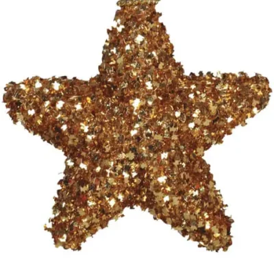 Weihnachtsstern Baumdeko Set Gold 3-teilig